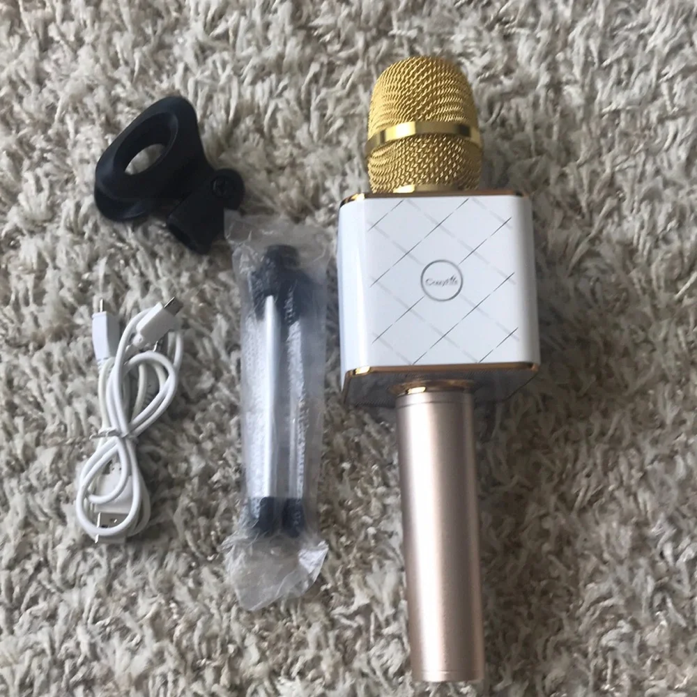 Gold Wireless Karaoke Microphone